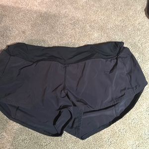 LULU LEMON RUN SPEED UP LINED SHORTS